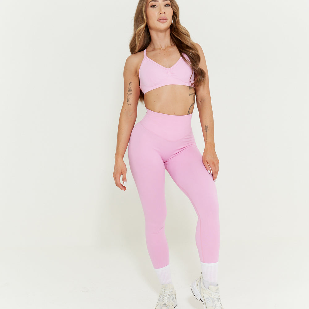 Seamless Scrunch Leggings Bubblegum Pink – GymLuv Active Wear